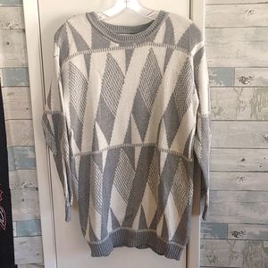 Forever 21 Small Gray/White Sweater